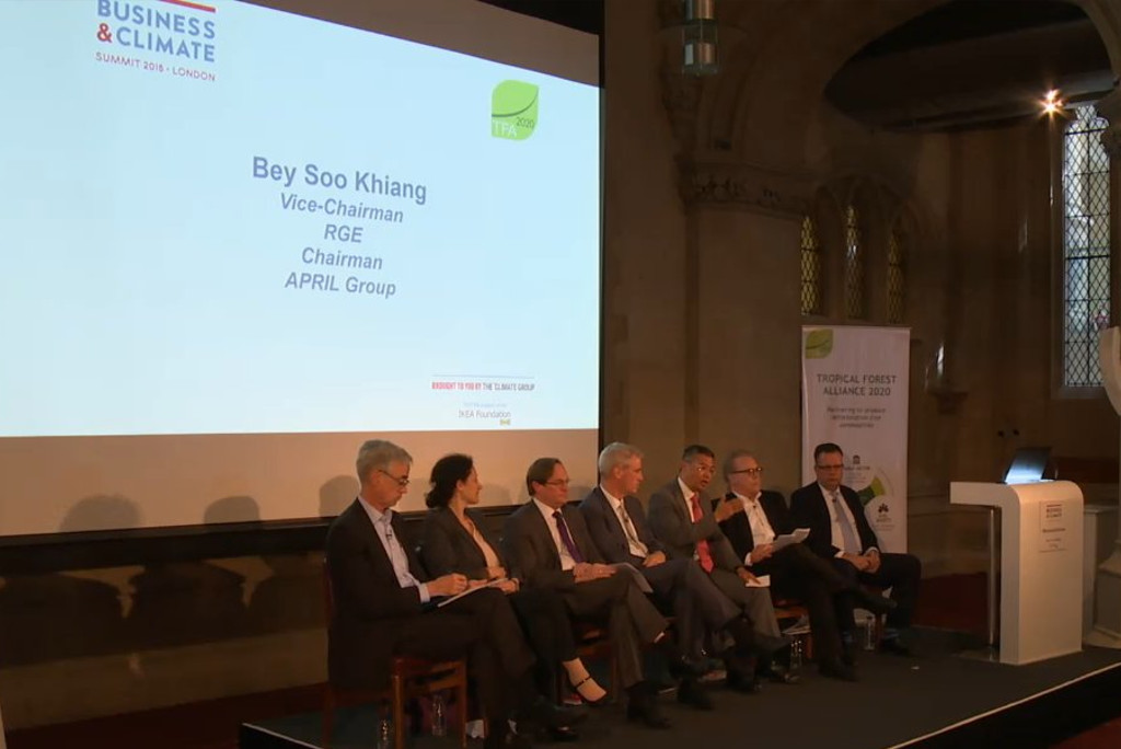Mr Bey Soo Khiang speaks at Business and Climate Summit in London