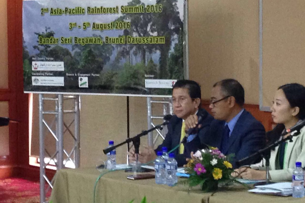 Tony Wenas in 2016 Asia-Pacific Rainforest Summit in Brunei Darussalam