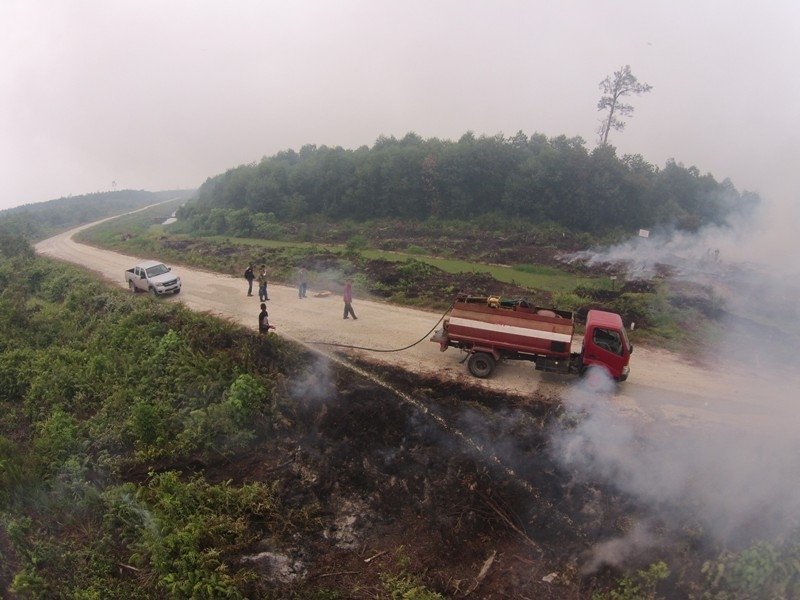 APRIL has deployed additional firefighters and equipment to combat blazes in Sumatra