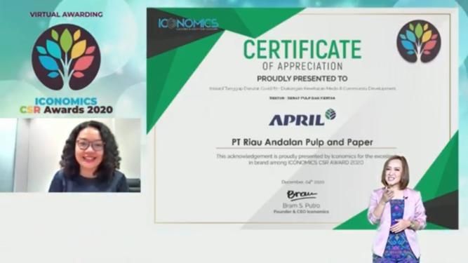 Iconomics CSR Award &mdash; APRIL Asia